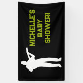 Rock a Dag Rock Star Guitar Baby shower Banner (Verticaal)