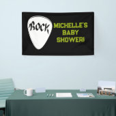 Rock a Dag Rock Star Guitar Baby shower Banner (Beurs)