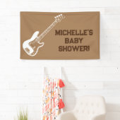 Rock a Dag Rock Star Guitar Baby shower Banner (Insitu)