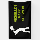 Rock a Dag Rock Star Guitar Baby shower Banner (Verticaal)