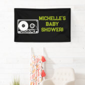 Rock a Dag Rock Star Guitar Baby shower Banner (Insitu)