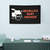 Rock a Dag Rock Star Guitar Baby shower Banner (Beurs)