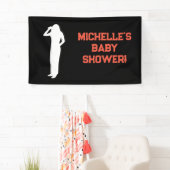 Rock a Dag Rock Star Guitar Baby shower Banner (Insitu)