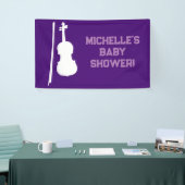 Rock a Dag Rock Star Guitar Baby shower Banner (Beurs)