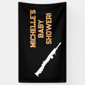 Rock a Dag Rock Star Guitar Baby shower Banner (Verticaal)