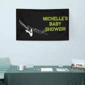 Rock a Dag Rock Star Guitar Baby shower Banner (Beurs)