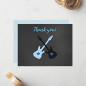 Rock a Dag Rockstar Guitar Dank je wel Notitiekaartje (Voorkant / Achterkant in situ)