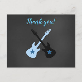 Rock a Dag Rockstar Guitar Dank je wel Notitiekaartje