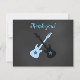 Rock a Dag Rockstar Guitar Dank je wel Notitiekaartje