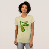 Rock A Mole Funny Avocado Cartoon Slogan Art T-shirt (Voorkant volledig)