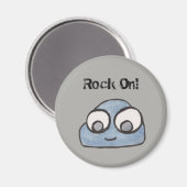 Rock aan. Baby Rock Illustration Magneet (Voorkant / Achterkant)