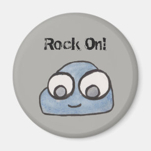 Rock aan. Baby Rock Illustration Magneet