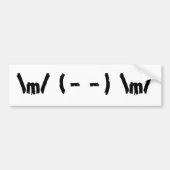 Rock aan. bumpersticker (Voorkant)