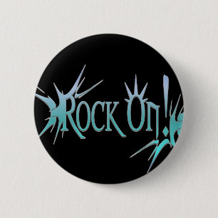 Rock aan. Knopen Ronde Button 5,7 Cm