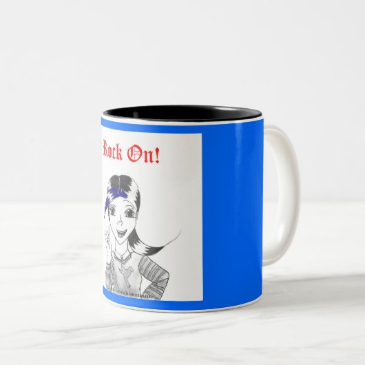 Rock aan. Mok (Voorkant rechts)