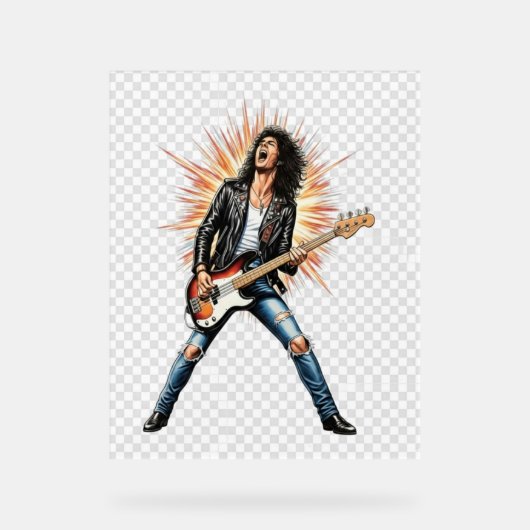 Rock acrylic sign acryl bord (Voorkant)