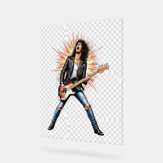 Rock acrylic sign acryl bord (Hoek)