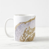 *~* Rock Agaat Waterverf Geode Gold Glitter Koffiemok (Links)