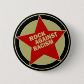 ROCK AGAINST RACISM RONDE BUTTON 5,7 CM (Voorkant)