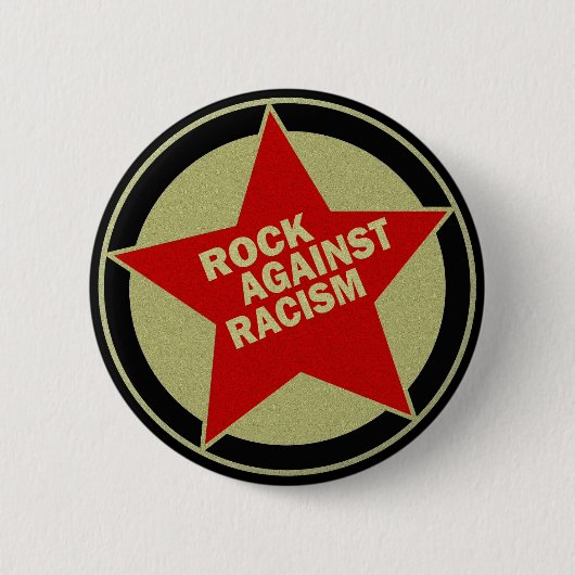 ROCK AGAINST RACISM RONDE BUTTON 5,7 CM (Voorkant)