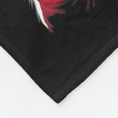 Rock &amp; Roll Christmas Santa Claus Guitar Playe Fleece Deken (Hoek)