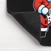 Rock & Roll Christmas Santa Claus Guitar Playe Muismat (Hoek)