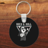 Rock & Roll Fun Graphic Illustration Sleutelhanger (Voorkant)
