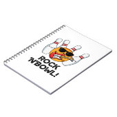 Rock and Bowl Grappige Bowling Pun Notitieboek (Linkerzijde)