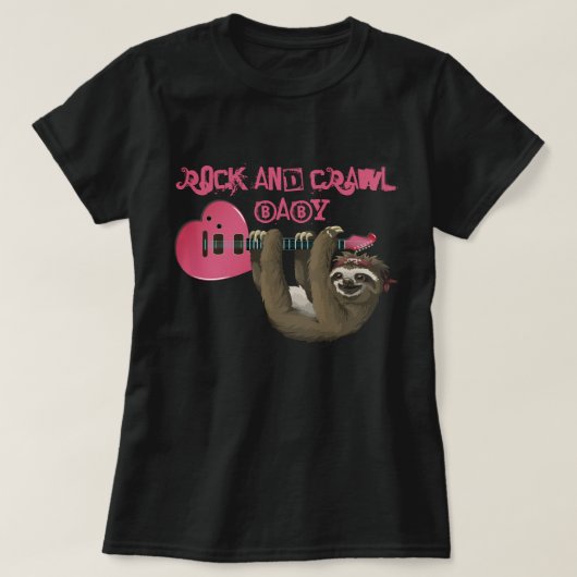 Rock and Crawl, Baby T-shirt (Design voorkant)