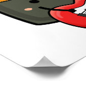 Rock and Roe Cute Rock and Roll Sushi Pun Poster (Hoek)