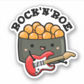 Rock and Roe Grappige Sushi Pun Sticker (Voorkant)