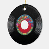 Rock and Roll 45 rpm Record Keramisch Ornament (Links)