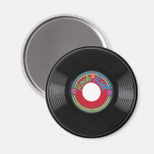 Rock and Roll 45 rpm Record Magneet (Voorkant / Achterkant)