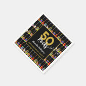 Rock and Roll 50ste verjaardagsfeest op maat Servet (Hoek)