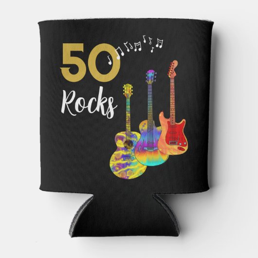 Rock and Roll 50ste verjaardagsfeestje Blikjeskoeler (Voorkant)