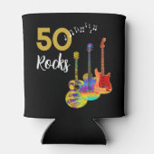 Rock and Roll 50ste verjaardagsfeestje Blikjeskoeler (Achterkant)