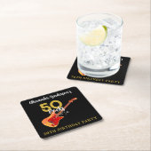 Rock and Roll 50ste verjaardagsfeestje Kartonnen Onderzetters (Insitu)