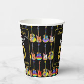 Rock and Roll 50ste verjaardagsfeestje Papieren Bekers (Links)