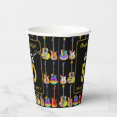 Rock and Roll 50ste verjaardagsfeestje Papieren Bekers (Rechts)