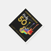 Rock and Roll 50ste verjaardagsfeestje Servet (Hoek)