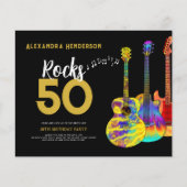 Rock and Roll 50th Birthday Party Budget Flyer (Voorkant)