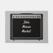Rock and Roll Amplifier Custom Bericht Welkomstmat Deurmat (Voorkant)