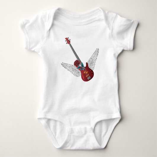 Rock and Roll Angel Bass Romper (Voorkant)