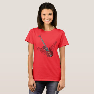 Rock and Roll Angel Bass T-shirt