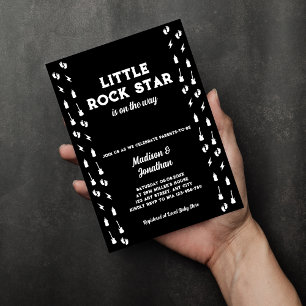 Rock And Roll Baby Shower Kleine Rockster Kaart