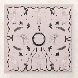 Rock and Roll Ballerina II Glazen Onderzetter