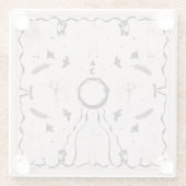 Rock and Roll Ballerina II Glazen Onderzetter (Achterkant)