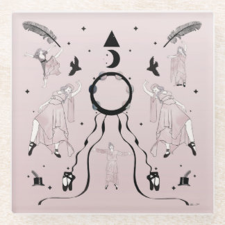 Rock and Roll Ballerina II Glazen Onderzetter