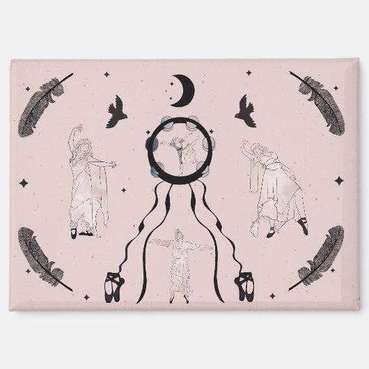 Rock and Roll Ballerina II Magneet (Voorkant)