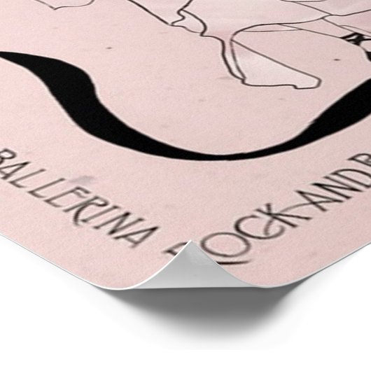 Rock and Roll Ballerina II Poster (Hoek)